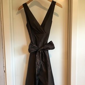 Nordstrom midi brown cocktail dress